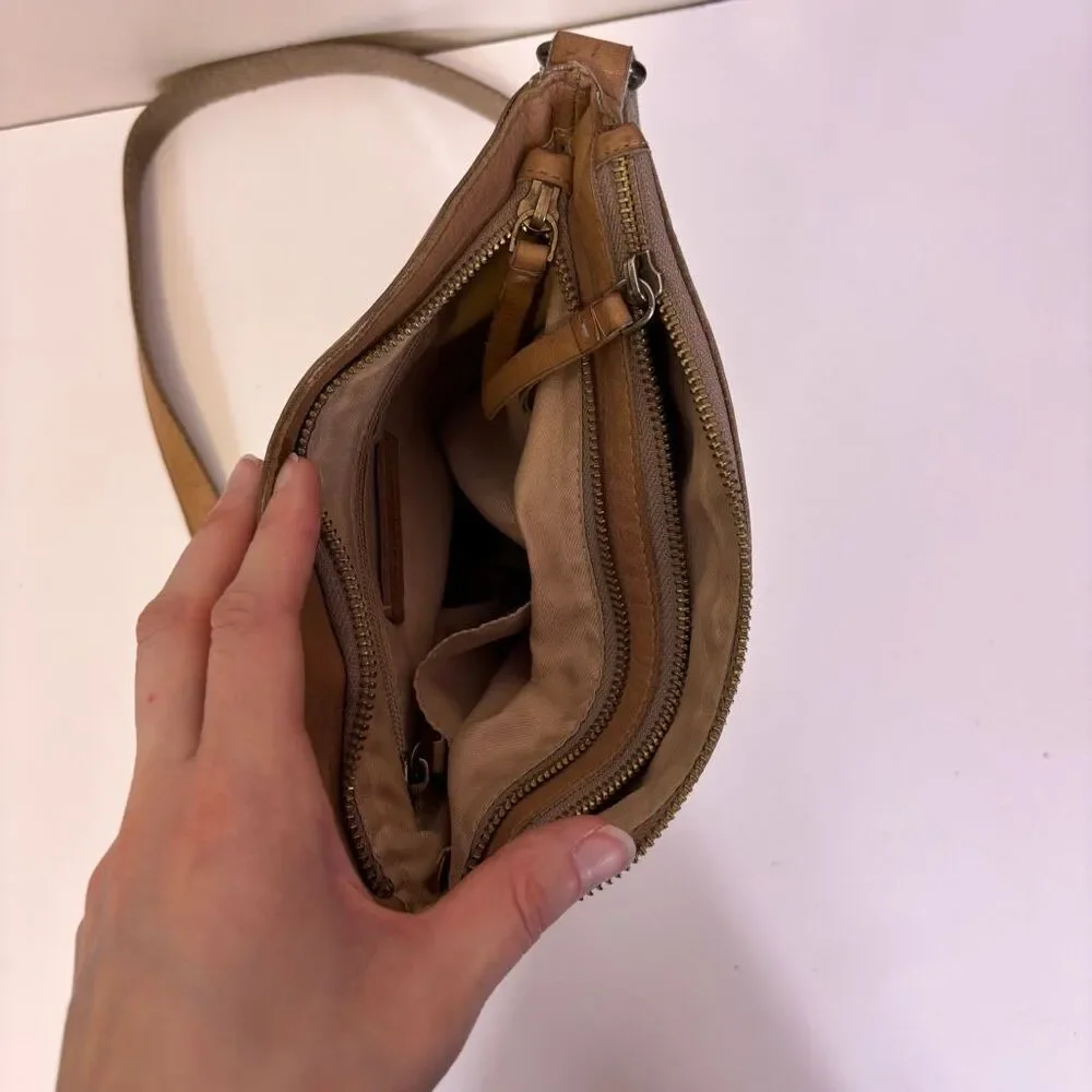 Lucky Brand‎ Tan Leather Crossbody Purse